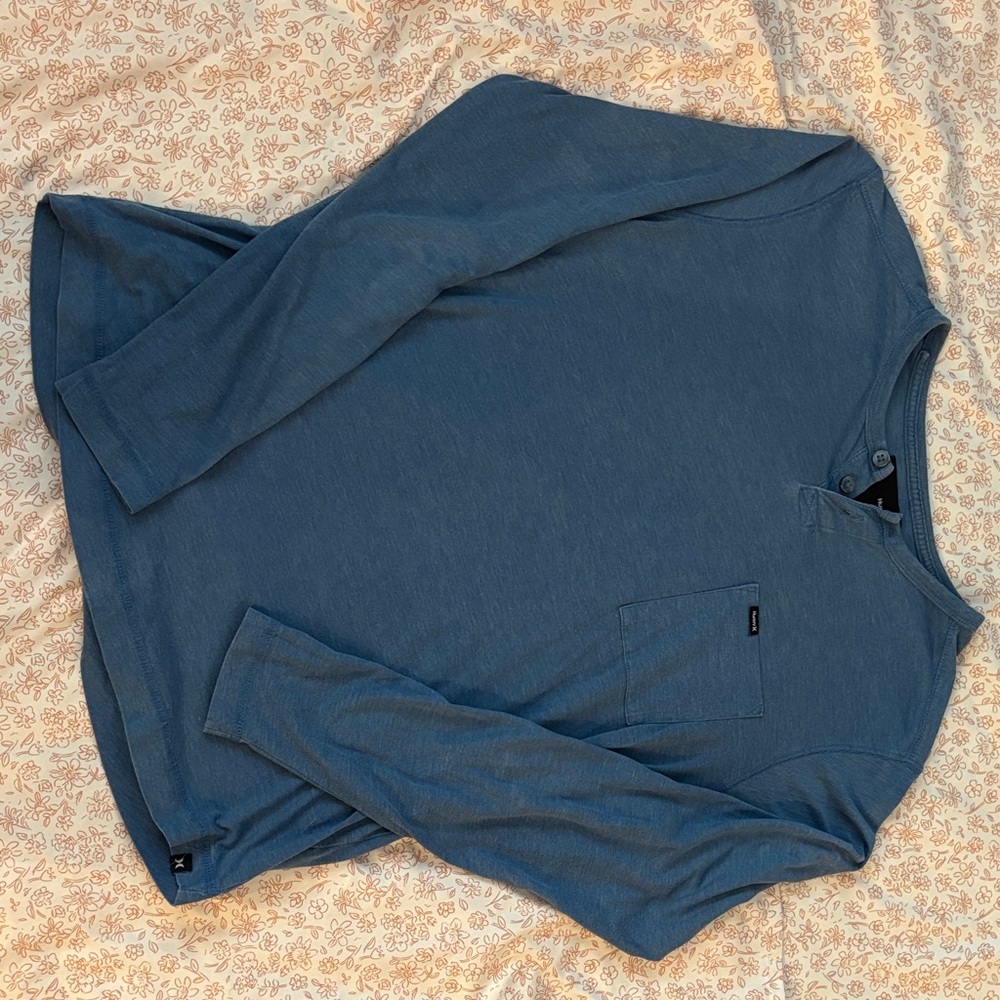 Hurley Men's Blue Long Sleeve Shirt